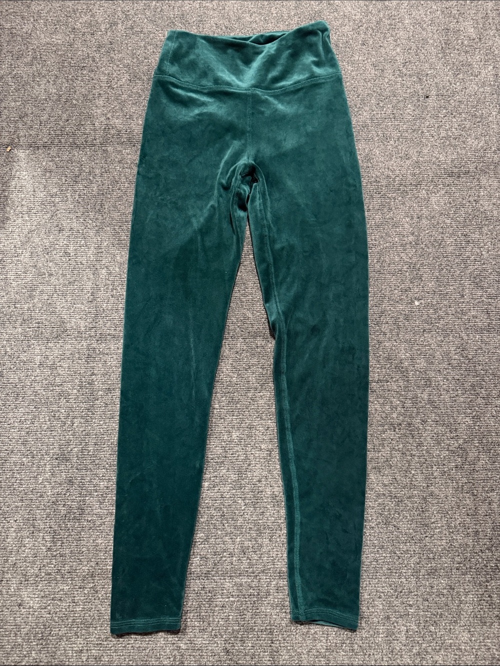 Avia Deep Teal/Emerald Green Velvet Leggings
